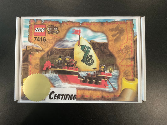 LEGO 7416 Adventurers Orient Expedition Emperor's Ship - Certified