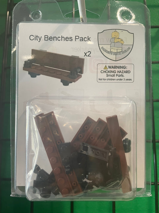 Parker's Brick Builds City Benches Pack