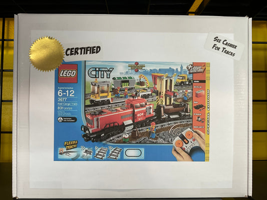 LEGO 3677 Red Cargo Train - Certified