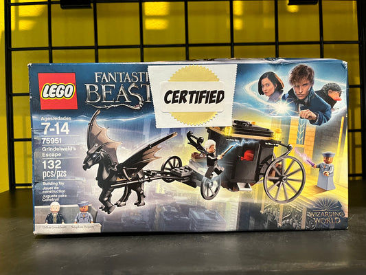 LEGO Harry Potter Fantastic Beasts and Where to Find Them Grendelwald's Escape 75951 - Certified